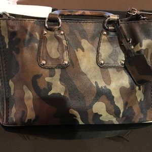 PRADA Saffiano Camouflage Military Tote Mimetico